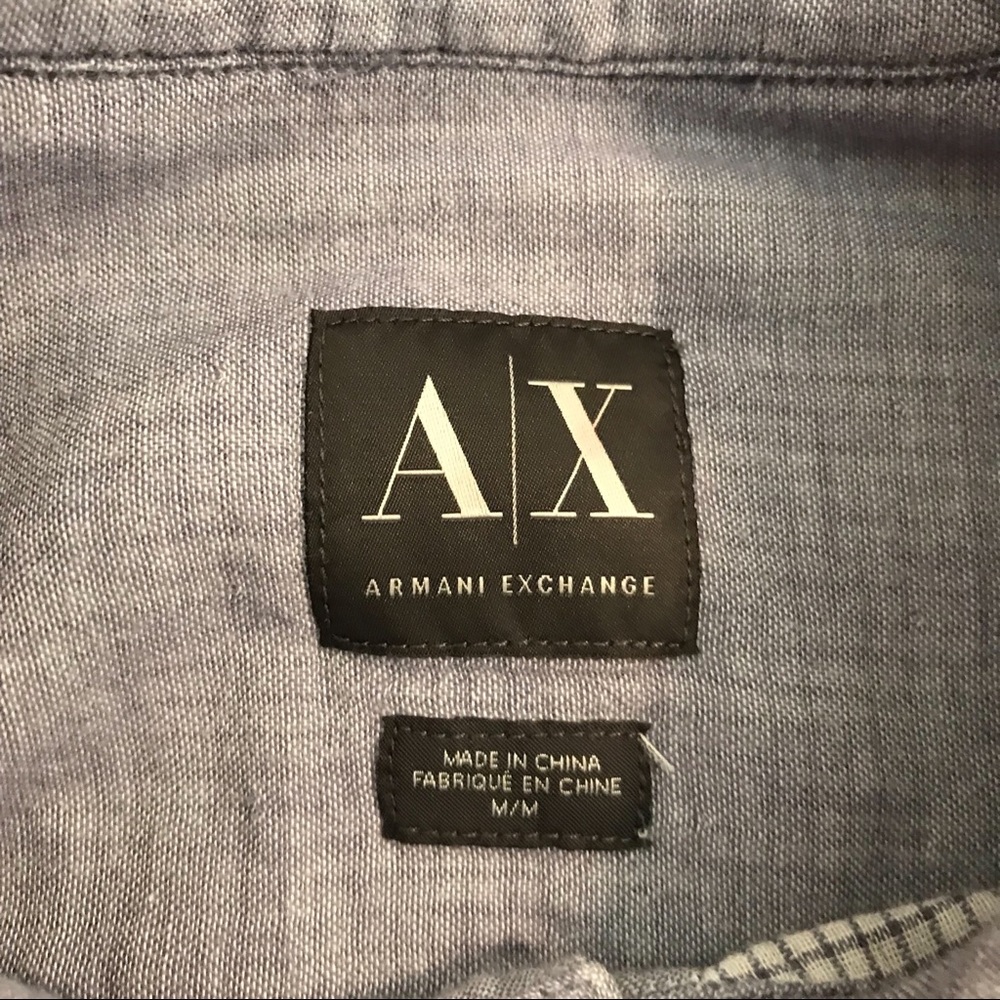 Armani Exchange Double Layer Button Down Shirt - image 8